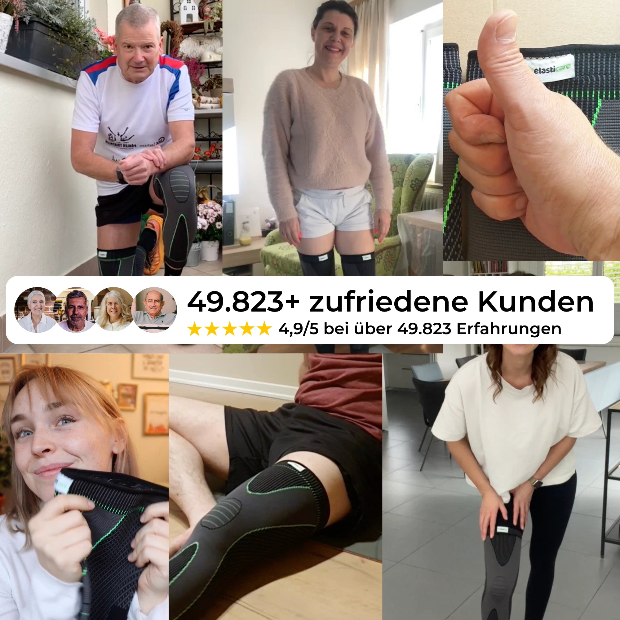 elasticare® - Kniebandage für maximale Stabilität & Bewegungsfreiheit bei Arthritis & Schwellungen